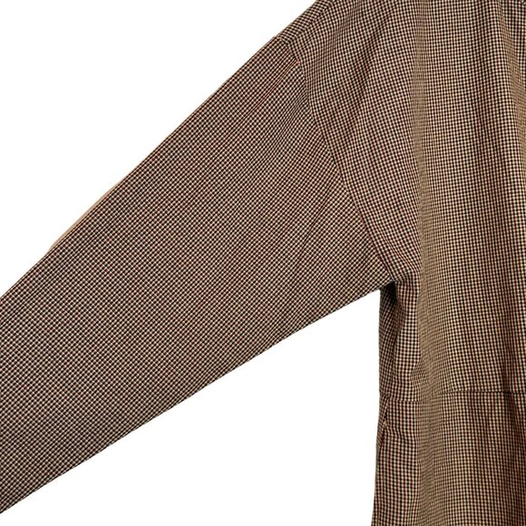 Shades of Grey by Micah Cohen Houndstooth Designer Med Tan Dress Prairie Modest - Picture 13 of 16